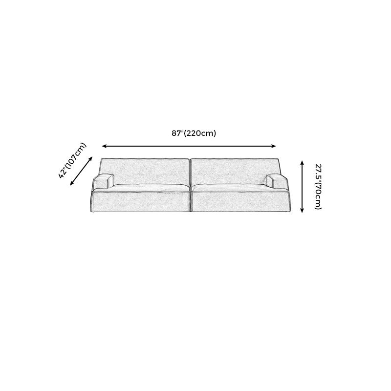 Living Room Square Arm Standard Sofa Dark Gray Cushion Back Couch Clearhalo 'furn' 'furn_sofas' 'Furniture' 'furniture_sofas' 'Living Room Furniture' 'Sofa' 'sofas' 1200x1200_931961f5-ac06-455a-b155-aeab188726ef