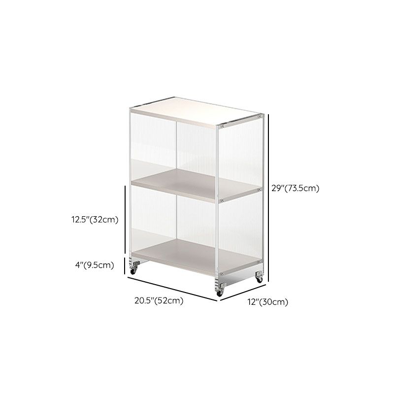 Closed Back Vertical Bookshelf Modern Style Acrylic Bookcase for Office Clearhalo 'Bookcases' 'furn' 'furn_bookcases' 'Furniture' 'Office Furniture' 1200x1200_9319743c-ba73-494d-889d-b0f792654999