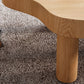 Nordic Geometric Wooden Coffee Table 3 Legs Cocktail Table - 15.75" H