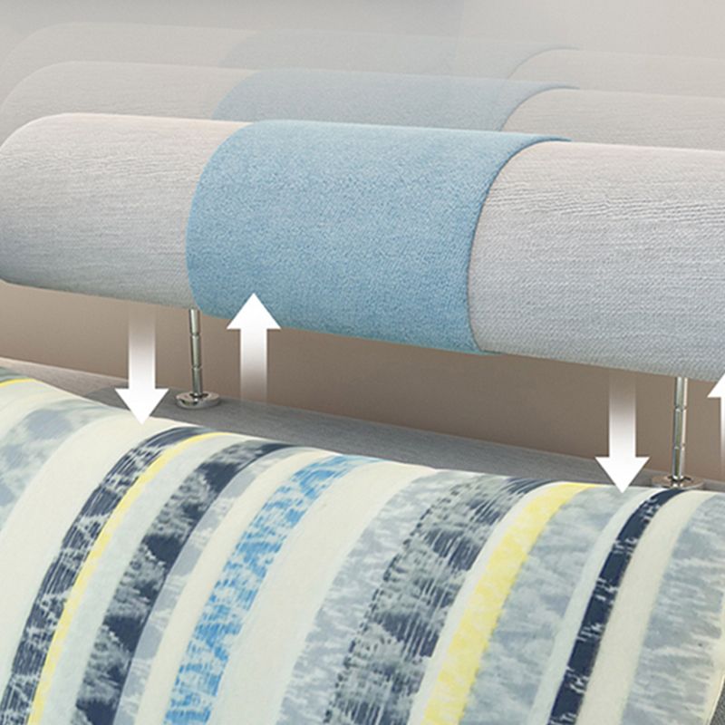 106.3" W √ó 57.09" D √ó 35.43" H Sloped Arms Sectional with Storage and Slipcovered