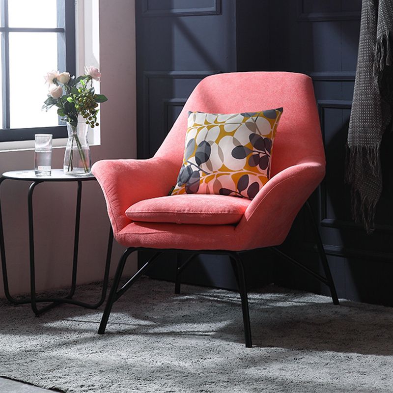 33.46" L x 30.70" W x 34.64" H Linen Accent Chair Flared Arms Lounge Chair Clearhalo 'Accent Chairs' 'accent_chairs' 'Chairs & Seating' 'furn' 'furn_accent_chairs' 'Furniture' 'furniture_accent_chairs' 'Living Room Furniture' 1200x1200_931a90d6-1d0c-4539-825a-f8e2e4b4f43d