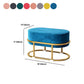 Glam Velvet Boucle Pouf Plain Oval Metal Frame Tear Resistant Ottoman Footrest Clearhalo 'furn' 'furn_ottomans_poufs' 'Furniture' 'Living Room Furniture' 'Ottomans & Poufs' 'ottomans_poufs' 1200x1200_931c51b9-4bd6-42ca-b853-884f16f7c942