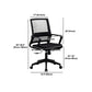 Contemporary Arm Chair Fixed Arms No Distressing Black Office Chair Clearhalo 'furn' 'furn_office_chair' 'Furniture' 'Office Chairs' 'Office Furniture' 'office_chair' 1200x1200_931edb5a-c885-4e5a-8e8b-5df6336aa193