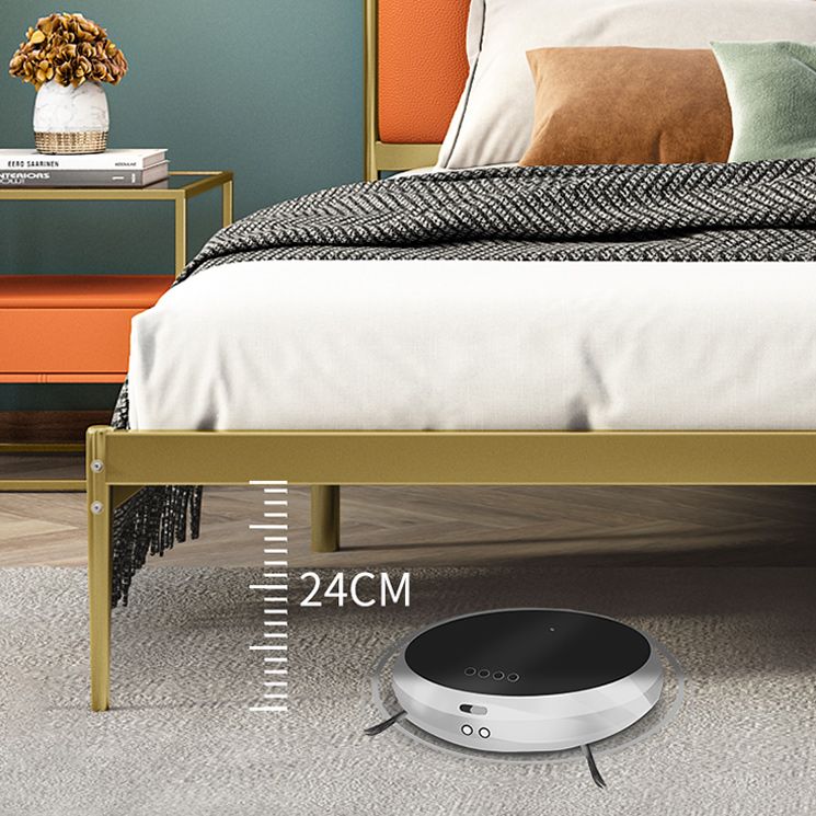 Metal Glam Metal Solid Colore Rettangolare Passa rivestito Standard Bed