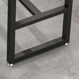 Stone Bar Dining Table Industrial Rectangle Bar Table with Black Base Clearhalo 'Bar Furniture' 'Bar Tables' 'bar_tables' 'furn' 'furn_bar_tables' 'Furniture' 'furniture_bar_tables' 'Kitchen & Dining Furniture' 1200x1200_9321aa24-ff02-4f17-9f06-02cb297f8fb7