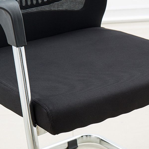 Silla de escritorio tapizada AirGrid, transpirable, negra, contemporánea, de 23" de ancho