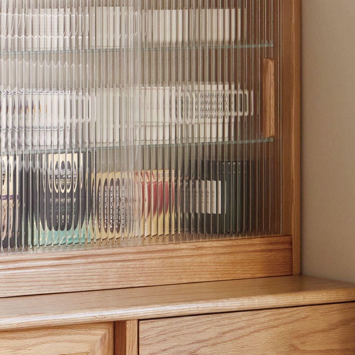 Legno massiccio senza angoscia in vetro naturale in vetro naturale