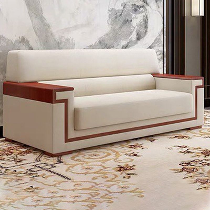 Blanc Contemporain Sectional Square Bras standard canapé standard pour le salon, appartement