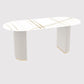 Oval Stone Top Dining Table Modern White Base Dining Table for Living Room Clearhalo 'Dining Tables & Seating' 'Dining Tables' 'dining_table' 'furn' 'furn_dining_table' 'Furniture' 'furniture_dining_table' 'Kitchen & Dining Furniture' 'kitchen' 'kitchen_dining_table' 1200x1200_9328c9a3-8a0f-4f3e-99e6-5a92a050140f