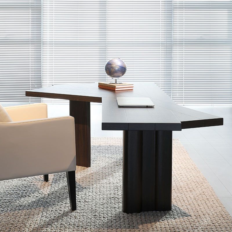 Eigentijdse schrijfbureau massief hout 29.5 "Hoogte kantoor bureau met benen