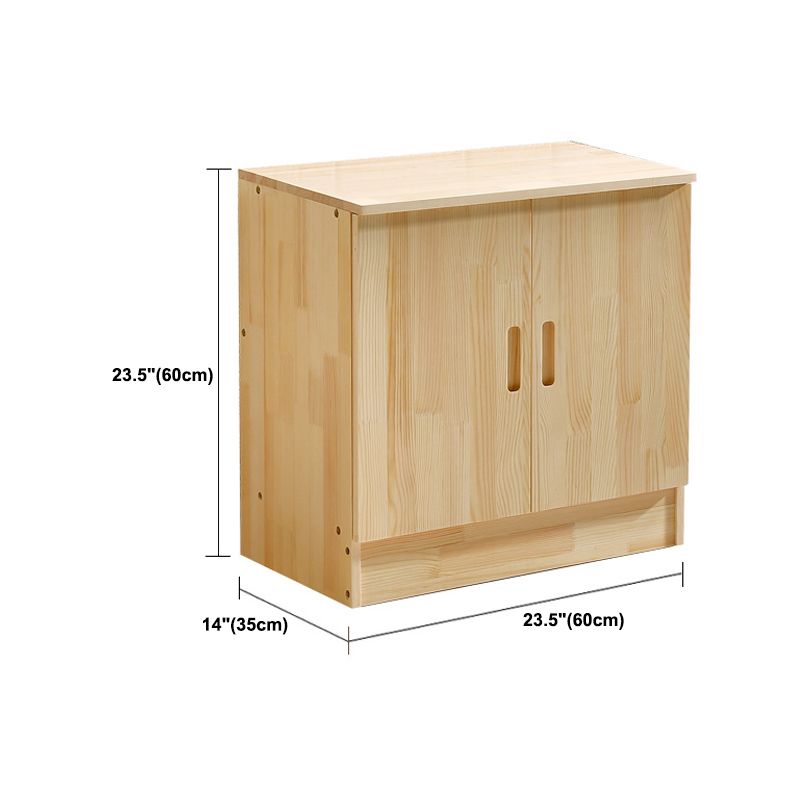 Stand de style Scandinave Stand Pine Wood Open Console TV de stockage fermé