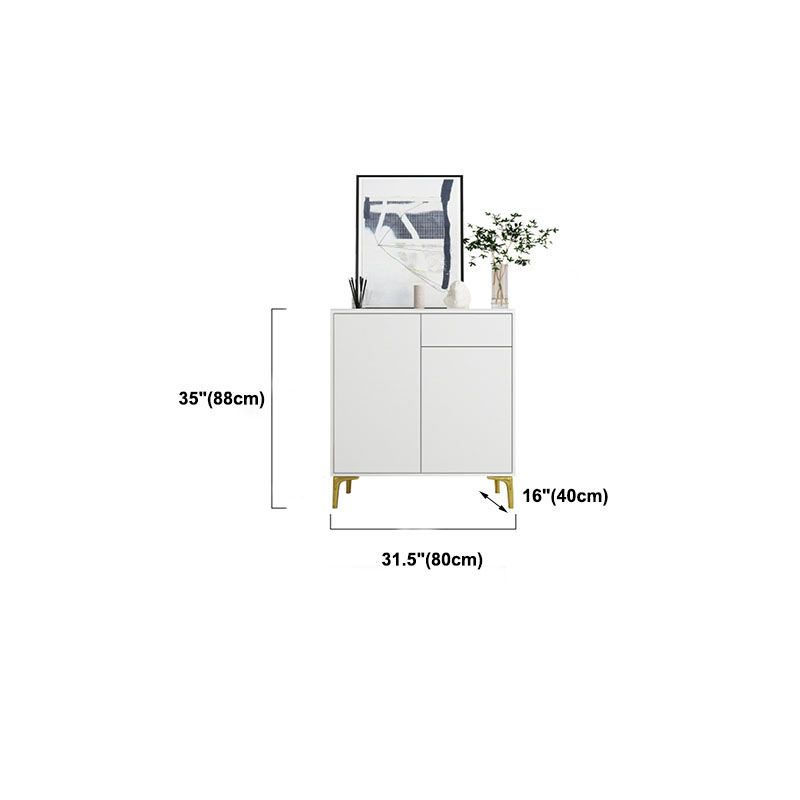 Glam Style Sideboard White Wooden Buffet Stand for Dining Room Clearhalo 'buffet_sideboard' 'Buffets & Sideboards' 'furn' 'furn_buffet_sideboard' 'Furniture' 'Kitchen & Dining Furniture' 1200x1200_932f70d6-2d21-4e7d-b044-20bf049f9912