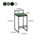 Indoor Modern Upholstered Counter Height Stool Footrest Low Back Bar Stool