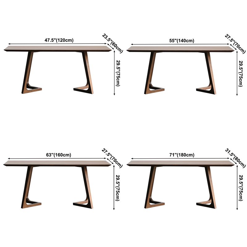 Rectangle Minimalist Dining Table Wood Color Fixed Table of Solid Wood Clearhalo ' dining_table' 'Dining Tables & Seating' 'Dining Tables' 'furn' 'furn_dining_table' 'Furniture' 'furniture_dining_table' 'Kitchen & Dining Furniture' 'kitchen&dining_furn' 'kitchen' 'kitchen_dining_table' 1200x1200_93304670-85f5-4ee1-a06f-9800f6d6db62