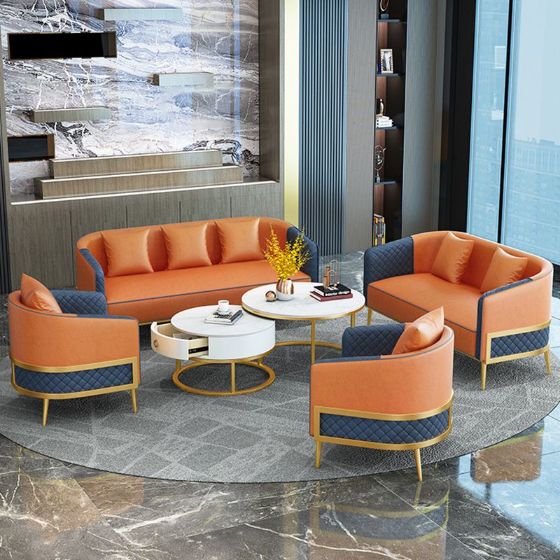 27,55 "W x 29,52" H divano a braccio inclinata in pelle finta divano standard contemporaneo