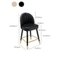 Modern Armless Backrest Counter Stool Iron Bar Stool with Cushion for Bar