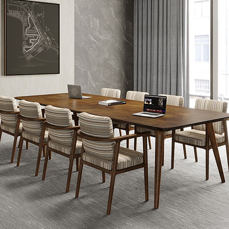 Bureau de bureau en bois de style contemporain Bureau de tâche rectangulaire avec 4 jambes