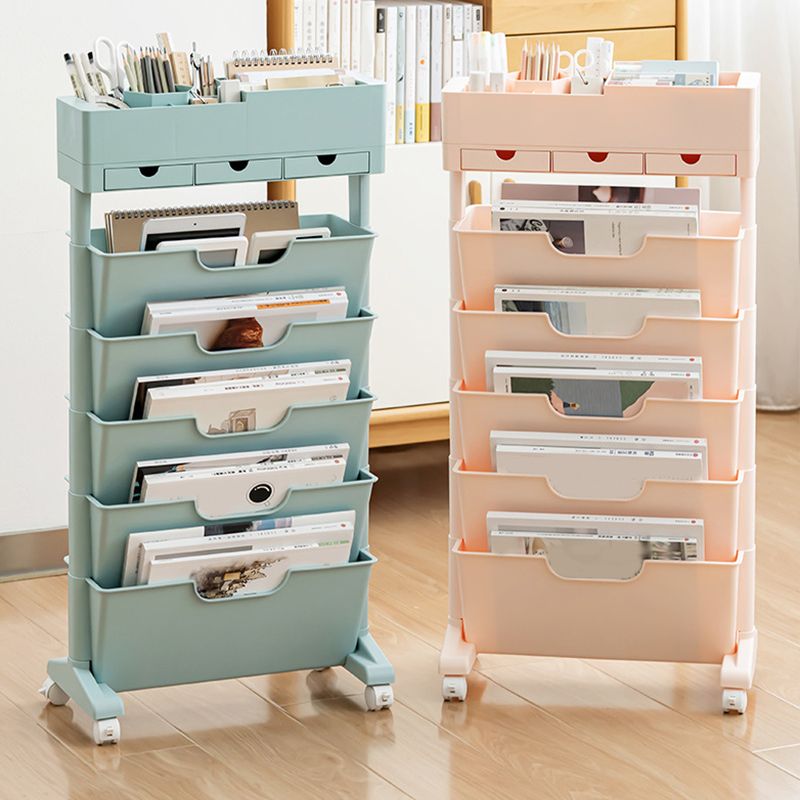 Contemporary Plastic Bookcase Standard Open Back Bookshelf for Office Clearhalo 'Bookcases' 'furn' 'furn_bookcases' 'Furniture' 'Office Furniture' 1200x1200_933553c1-f946-4f04-8747-243b15ddf72c