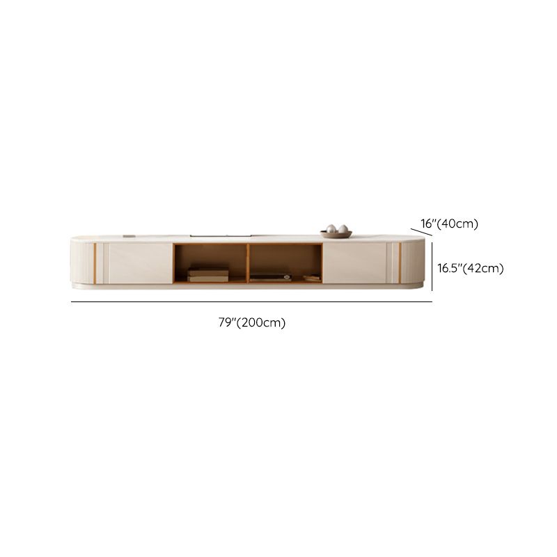 Stone Media Console TV Stand Modern Media Console for Living Room Clearhalo 'furn' 'furn_tv_stands_entertainment_centers' 'Furniture' 'Living Room Furniture' 'TV Stands & Entertainment Centers' 'TV Stands & Media Storage Furniture' 'tv_stands_entertainment_centers' 1200x1200_9336a03c-76ca-422f-8bb0-ba446be8c475