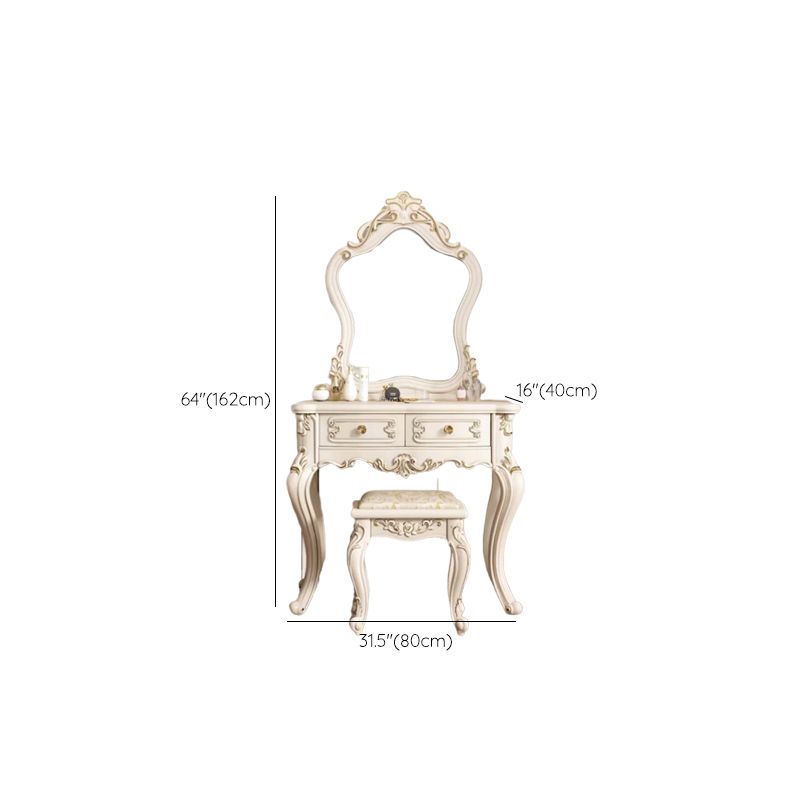 Victorian Bedroom Makeup Vanity Desk Table White Vanity Dressing Table Clearhalo 'Bedroom Furniture' 'furn' 'furn_makeup_vanities' 'Furniture' 'Makeup Vanities' 'makeup_vanities' 1200x1200_93370070-e35a-4582-98ff-efdc396186d2