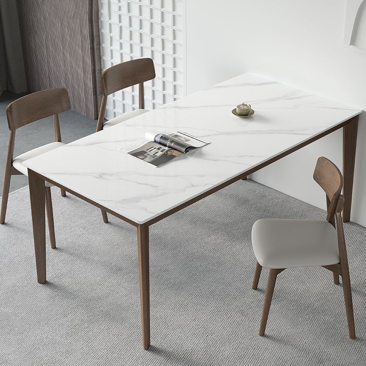 Rectangle Medieval Modern Dining Table Sintered Stone Table with 4 Wood Legs Clearhalo ' dining_table' 'Dining Tables & Seating' 'Dining Tables' 'furn' 'furn_dining_table' 'Furniture' 'furniture_dining_table' 'Kitchen & Dining Furniture' 'kitchen&dining_furn' 'kitchen' 'kitchen_dining_table' 1200x1200_9338f11d-8a6e-4c5b-a0fb-2fb9c403ac18