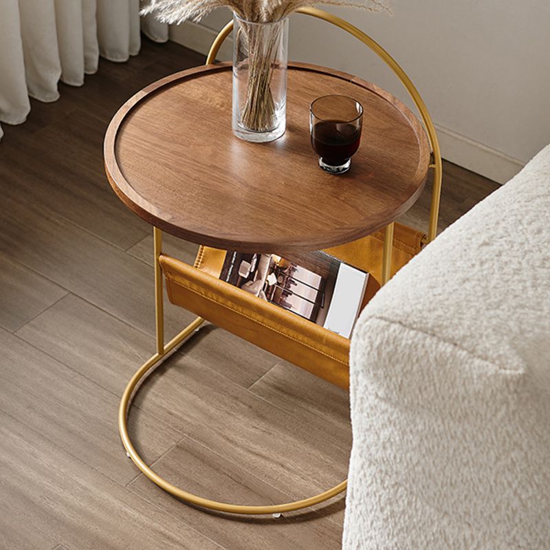 Brone Tray Top Corner Table Solid Wood Side Table with Storage Clearhalo 'Coffee & Accent Tables' 'End & Side Tables' 'end_side_tables' 'furn' 'furn_end_side_tables' 'Furniture' 'Living Room Furniture' 1200x1200_933a5d0e-7ada-4019-9264-b8468f10c2ef