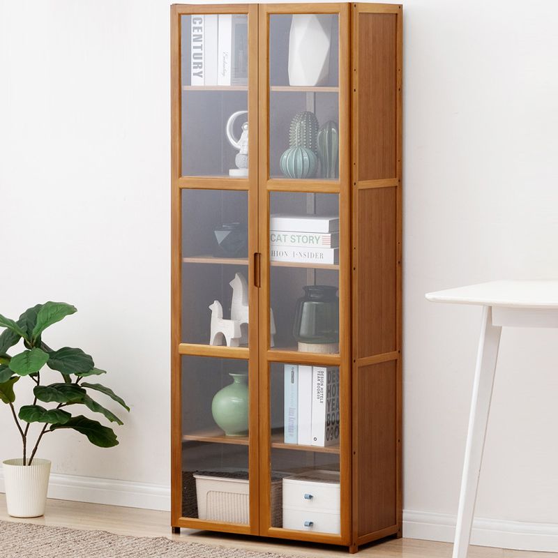 Vertical Standard Bookcase Contemporary Bamboo Closed Back Bookcase for Home Office Clearhalo 'Bookcases' 'furn' 'furn_bookcases' 'Furniture' 'furniture_bookcases' 'Office Furniture' 1200x1200_933d5e68-dc6c-4045-9f6b-f3cca2594b74