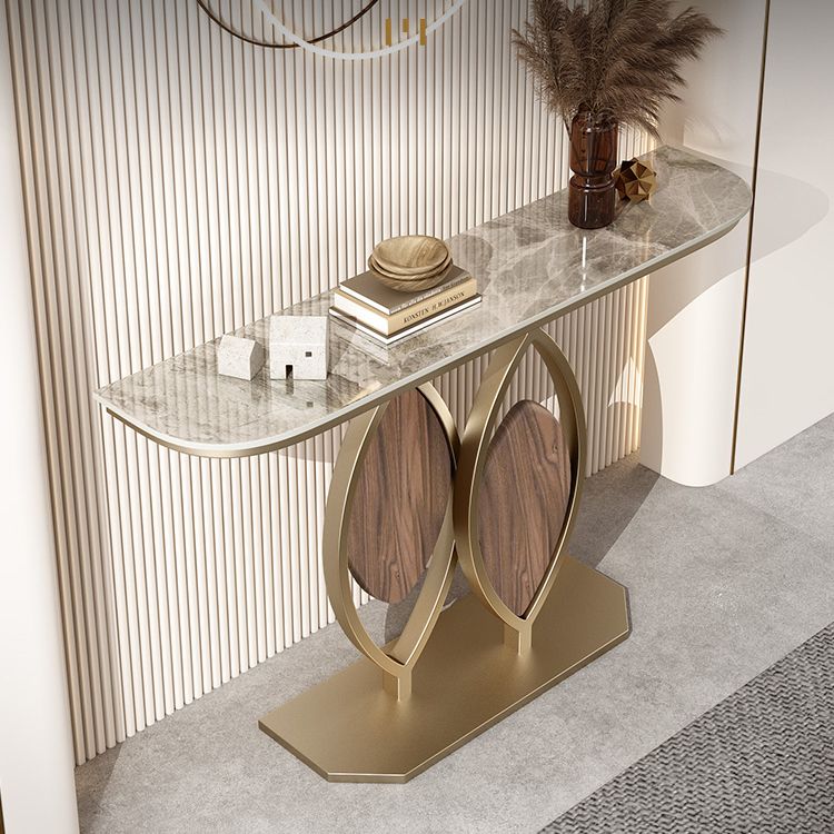 Tabella della console ardesia da 11,8 "W tavolo glam resistente ai graffi