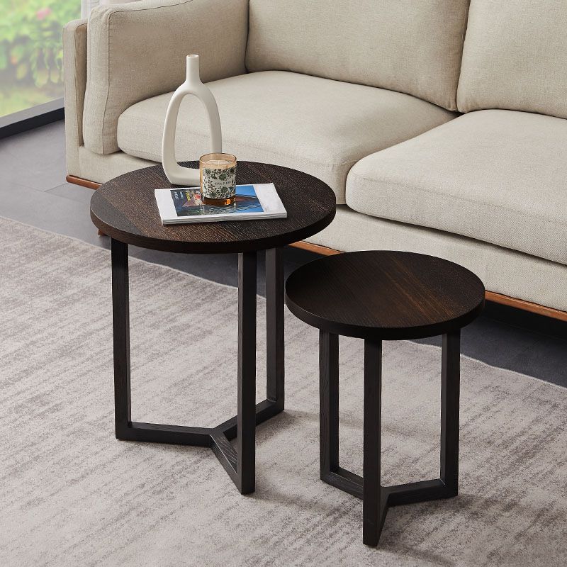 Round Wood Side Table Nordic Style Side Table for Living Room Clearhalo 'Coffee & Accent Tables' 'End & Side Tables' 'end_side_tables' 'furn' 'furn_end_side_tables' 'Furniture' 'Living Room Furniture' 1200x1200_933fe2ac-696a-4da1-90e5-3b02dc29d221