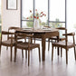 Modern Style Brown Dining Table Round Solid Wood Dining Table with 4 Legs Clearhalo ' dining_table' 'Dining Tables & Seating' 'Dining Tables' 'furn' 'furn_dining_table' 'Furniture' 'furniture_dining_table' 'Kitchen & Dining Furniture' 'kitchen&dining_furn' 'kitchen' 'kitchen_dining_table' 1200x1200_934241fa-17dc-4b15-bdc6-8d4522e7574b