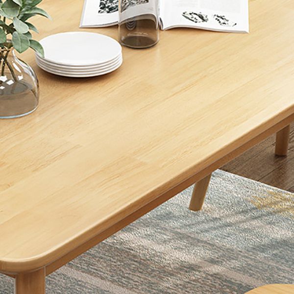 Modern Rectangle Solid Wood Table Standard Height Dining Table with 4 Legs Clearhalo 'Dining Tables & Seating' 'Dining Tables' 'dining_table' 'furn' 'furn_dining_table' 'Furniture' 'Kitchen & Dining Furniture' 1200x1200_9343f653-1cd0-4c8a-8dc6-478b66903a11