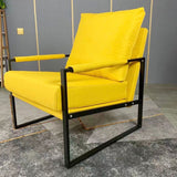 Arms Included Accent Armchair with Loose Back, 31.50" W √ó 27.56" L √ó 35.43" H