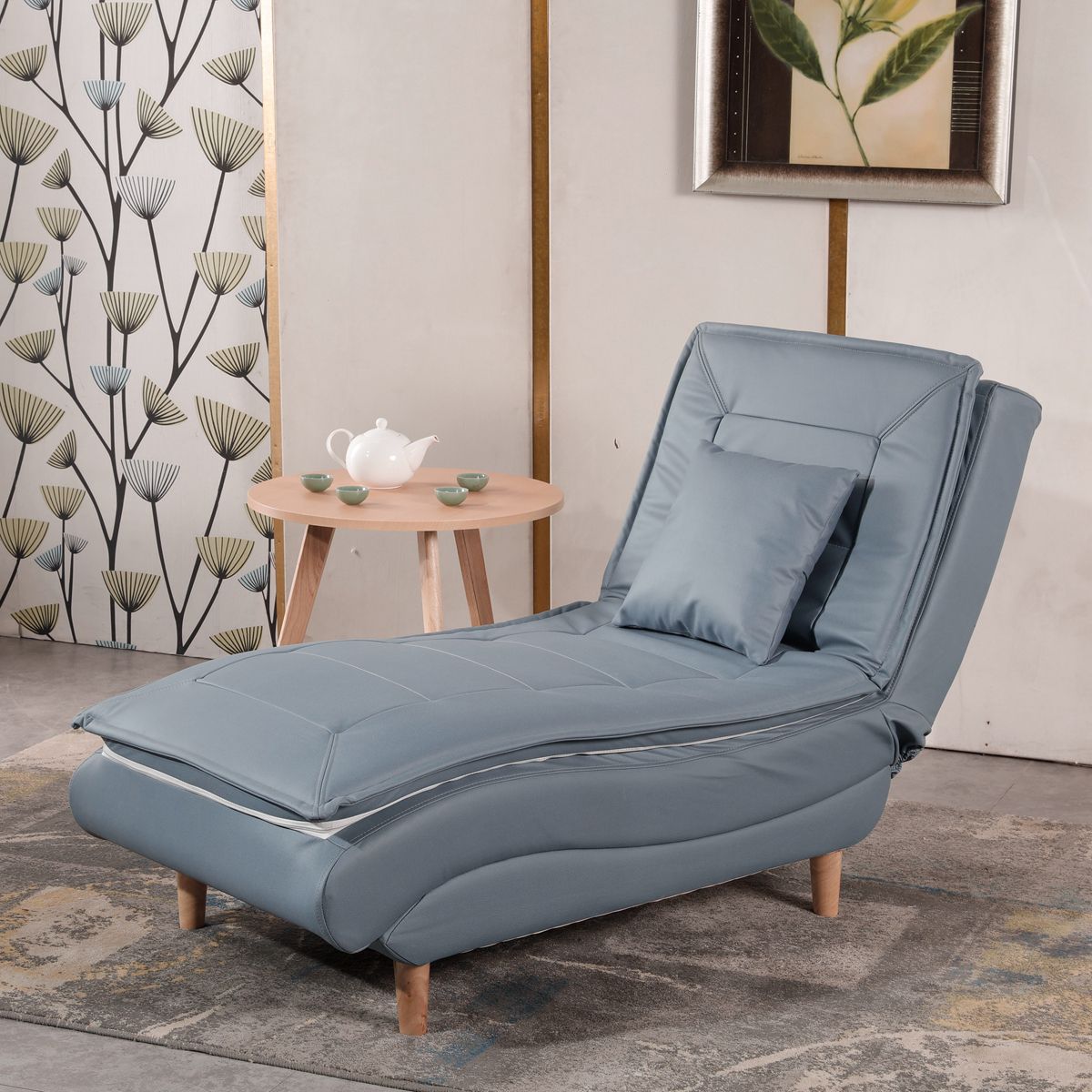 Contemporary Solid Color Upholstered Armless Chaise Lounge Couch with Storage Clearhalo 'Chairs & Seating' 'Chaise Lounge' 'chaise_lounge' 'furn' 'furn_chaise_lounge' 'Furniture' 'Living Room Furniture' 1200x1200_93444fff-0649-41a7-af98-d9ec230fc639