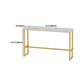 Glam 1/4/5 Pieces Bar Table Set Rectangle Stone Counter Table with High Stools for Balcony