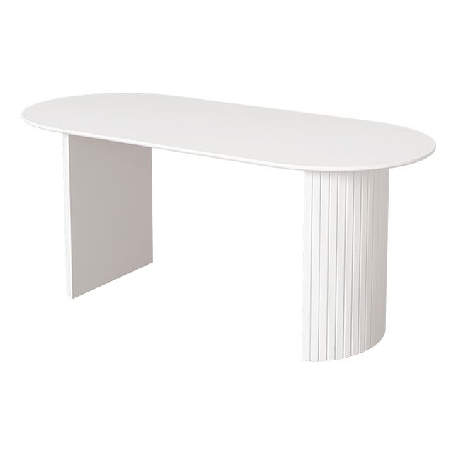 Sintered Stone White Dining Table Simplicity Table with Double Pedestal for Dining Room Clearhalo ' dining_table' 'Dining Tables & Seating' 'Dining Tables' 'furn' 'furn_dining_table' 'Furniture' 'furniture_dining_table' 'Kitchen & Dining Furniture' 'kitchen&dining_furn' 'kitchen' 'kitchen_dining_table' 1200x1200_93477381-d6cb-4727-923b-b9648738a8f6