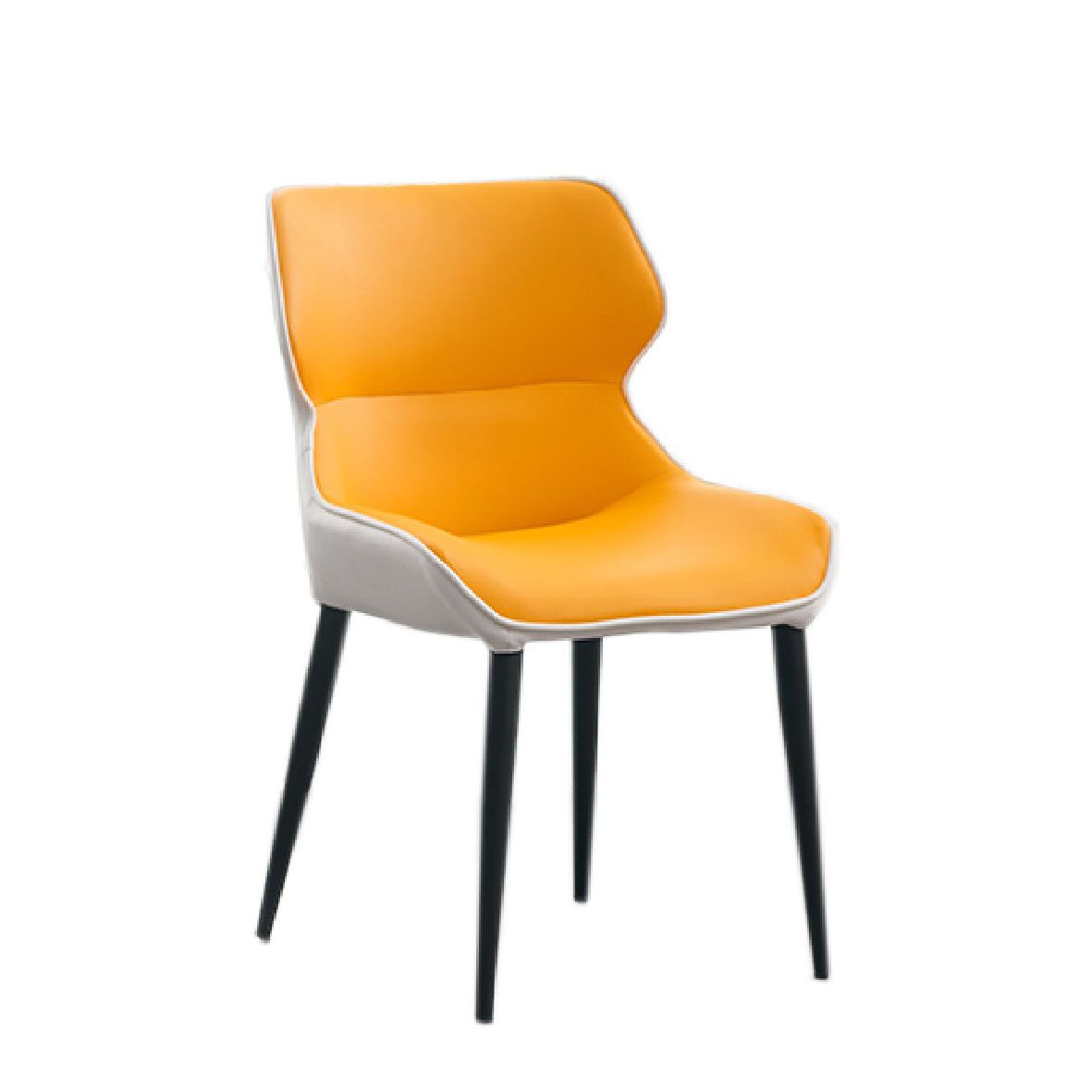 Contemporary Faux Leather Dining Chairs Upholstered Side Arm Chairs for Home Use Clearhalo ' kitchen&dining_furn' 'Dining Chairs' 'Dining Tables & Seating' 'dining_chair' 'furn' 'furn_dining_chair' 'Furniture' 'furniture_dining_chair' 'Kitchen & Dining Furniture' 'kitchen' 1200x1200_9348d353-c0ad-4afb-8968-38cfbd253ffc