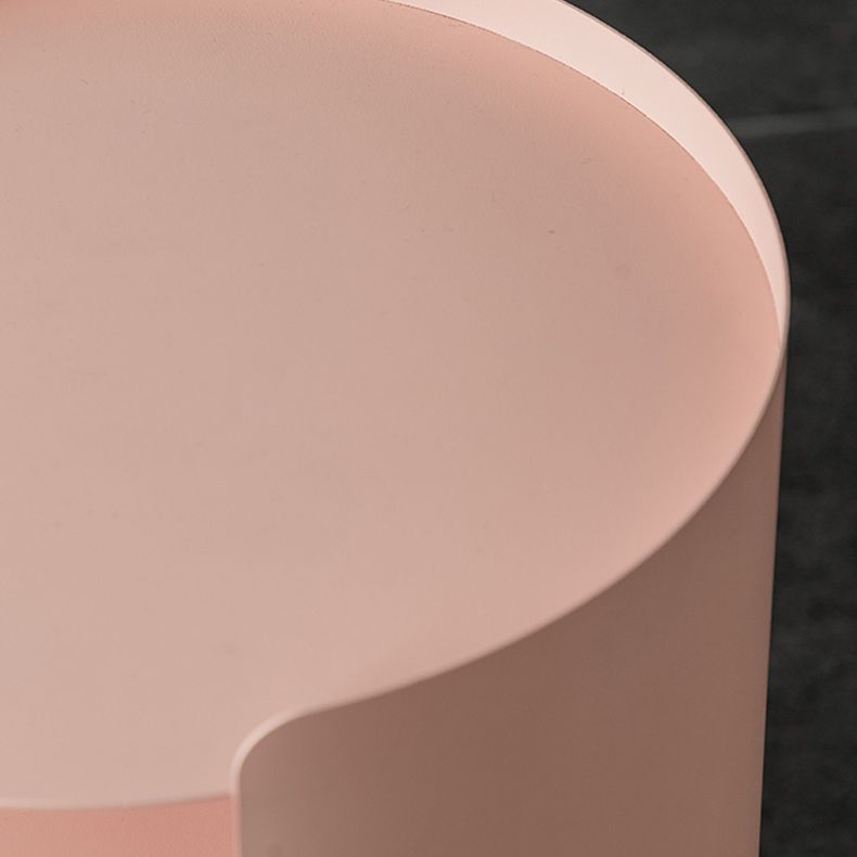 Mid-Century Round Side End Table Metal End Slide Table with Shelf Clearhalo 'Coffee & Accent Tables' 'End & Side Tables' 'end_side_tables' 'furn' 'furn_end_side_tables' 'Furniture' 'Living Room Furniture' 1200x1200_9349fec6-d8bd-49ce-9aa4-bcb7197bdc0b