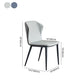 Minimalist Style Wingback Parsons Chair Leather Dining Chairs for Kitchen Clearhalo ' kitchen&dining_furn' 'Dining Chairs' 'Dining Tables & Seating' 'dining_chair' 'furn' 'furn_dining_chair' 'Furniture' 'furniture_dining_chair' 'Kitchen & Dining Furniture' 'kitchen' 1200x1200_934a896e-3817-4fcf-8b58-5c07357299c7