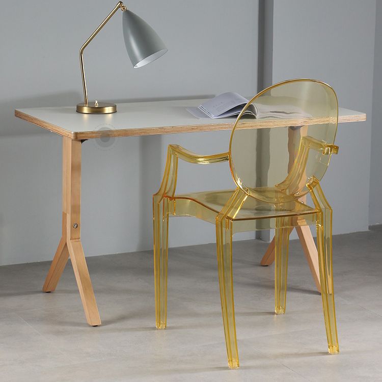 Nordic Style Plastic Dining Side Chair Dining Arm Side Chairs for Kitchen Clearhalo ' kitchen&dining_furn' 'Dining Chairs' 'Dining Tables & Seating' 'dining_chair' 'furn' 'furn_dining_chair' 'Furniture' 'furniture_dining_chair' 'Kitchen & Dining Furniture' 'kitchen' 1200x1200_934ad9d5-5c01-40a3-82a5-b324ad2f381e