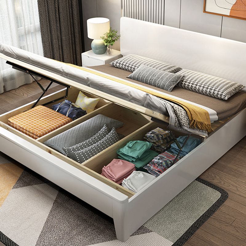 Scandinavian Wood Bed Frame Custom Gold Legs Standard Bed for Bedroom Clearhalo 'Bedroom Furniture' 'Beds' 'furn' 'furn_beds' 'Furniture' 1200x1200_934bf335-22c2-4b41-a87b-d68fbc451064