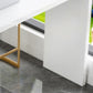 Specialty Pub Table Contemporary Wood Bar Table in White for Indoor