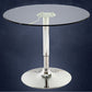 Contemporary Round Dining Table Tempered Glass Table with Stainless Steel Tulip Base Clearhalo ' dining_table' 'Dining Tables & Seating' 'Dining Tables' 'furn' 'furn_dining_table' 'Furniture' 'furniture_dining_table' 'Kitchen & Dining Furniture' 'kitchen&dining_furn' 'kitchen' 'kitchen_dining_table' 1200x1200_934db2d8-1d91-479e-975a-949d19a7f5d2