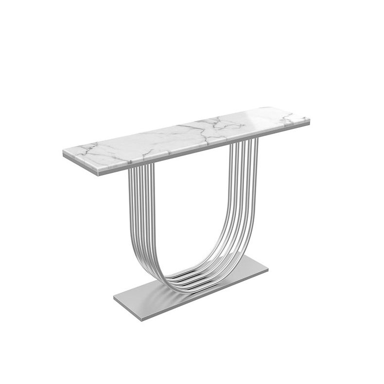 Tavolo della console in marmo glam tavolo accento console rettangolare per hall