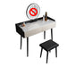 Contemporary Stone Makeup Dressing Table 2-Drawer Vanity Table Set Clearhalo 'Bedroom Furniture' 'furn' 'furn_makeup_vanities' 'Furniture' 'Makeup Vanities' 'makeup_vanities' 1200x1200_93544bb4-ba77-4da9-aa09-48c5d8da732c
