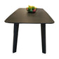 Modern Rectangle Stone Dining Table Wood Base for Dining Room