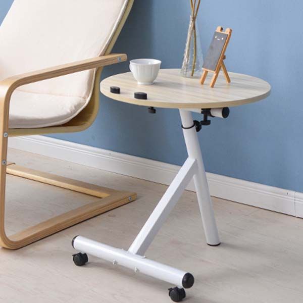 Mesa de altura lateral contemporánea mesa de deslizamiento redondo para sala de estar