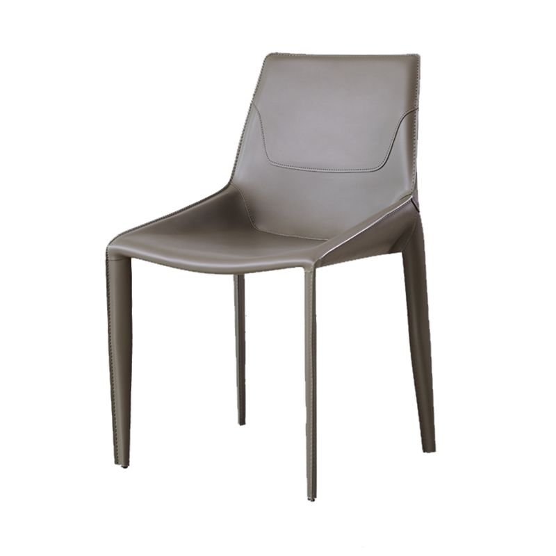 Modern Style Dining Chair Armless Dining Chairs with Metal Legs for Kitchen Clearhalo 'Dining Chairs' 'Dining Tables & Seating' 'dining_chair' 'furn' 'furn_dining_chair' 'Furniture' 'Kitchen & Dining Furniture' 1200x1200_93592c48-0460-44dc-85fd-4216eed90927