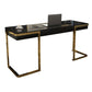 1-schüchternen Glam Office Desk Antique Finish Computer Desk mit Metallbeinen