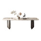 Modern Style Sintered Stone Dining Table Rectangle Table with Double Pedestal Clearhalo ' dining_table' 'Dining Tables & Seating' 'Dining Tables' 'furn' 'furn_dining_table' 'Furniture' 'furniture_dining_table' 'Kitchen & Dining Furniture' 'kitchen&dining_furn' 'kitchen' 'kitchen_dining_table' 1200x1200_9359f297-f3bd-4fe0-822b-23509e9a90a1