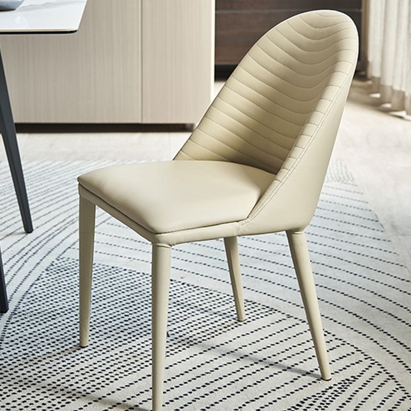 Contemporary Armless Dining Chairs Upholstered Dining Side Chair